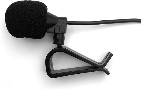 Mic 3.5mm External Portable Microphone Assembly for Car Vehicle Head Unit, Bluetooth Enabled Audio Stereo Radio
