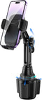 Cup Phone Mount for Car, Upgraded Universal Cradle Holder with Adjustable Neck for iPhone, Samsung, and More