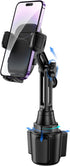 Cup Phone Mount for Car, Upgraded Universal Cradle Holder with Adjustable Neck for iPhone, Samsung, and More