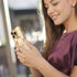 OOK Phone Case for iPhone 14 Pro Max with Camera Lens Protector, Anti-Scratch Shockproof Electroplated Slim Cover, Gold