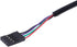 RJ11 6P4C Female to DP 4P Male Telephone Panel Mount - LAN Network Ethernet Extension Cable 15cm