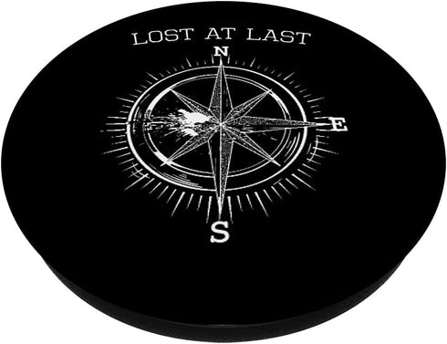 Broken Compass Vintage Camping Hiking Adventure PopSockets Swappable Grip for Phones & Tablets