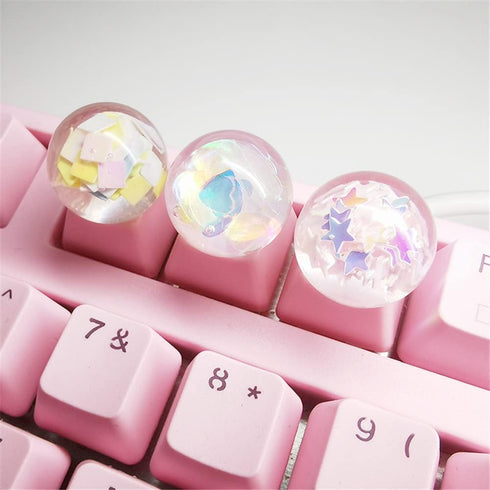 Crystal Ball Keycap Esc Keycaps, DIY Custom Keycap Replacement for Cherry MX Switch, Personality Gift