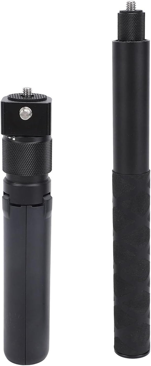 Serounder 47in 6.9in 1/4 X4 X3 X2 Invisible Selfie Stick, Time Tripod Camera Selfie Stick with Screw Extendable