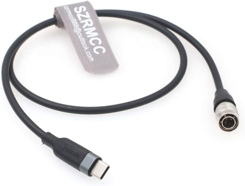 SZRMCC 4 F4 F8 688 644 633 USB C Type-C to Hirose pin Male PD Trigger Power Cable for Zoom Sound Devices (Stright USB