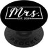 Mrs. Est. 2024 Married Couple Wedding Mr Mrs PopSockets Standard PopGrip