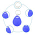 SagaSave 10pcs 125KHZ Plastic Writable ID Cards Keyfobs RFID Copy Key Tags Handheld RFID Copier Writer Readers