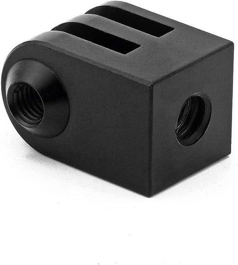Goliton 1/4" Mini Tripod Mount Adapter for Action Camera - Aluminum Alloy, Black, Compatible with Sport Action Cameras