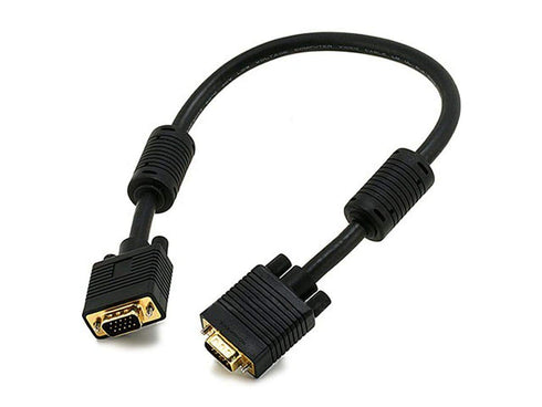 Monoprice 1.5ft SVGA Super VGA M/M Monitor Cable w/ ferrites (Gold Plated)