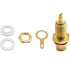 RCA Panel Mount Chassis Socket Plug Jack - Gold Plated Female Connector, Red Black (30 Pcs)