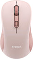 seenda Wireless Mouse, Bluetooth Mouse for Laptop, Dual Mode (Bluetooth + 2.4G USB), Compatible with MacBook, Pink