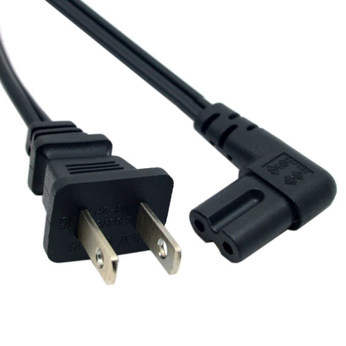 chenyang NEMA 1-15P USA Outlet to IEC 320 C7 90 Degree Angled Power Cable 1M