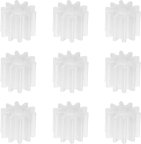 Othmro 10pcs Plastic Gears 10 Teeth Model 102A Reduction Gear Plastic Worm