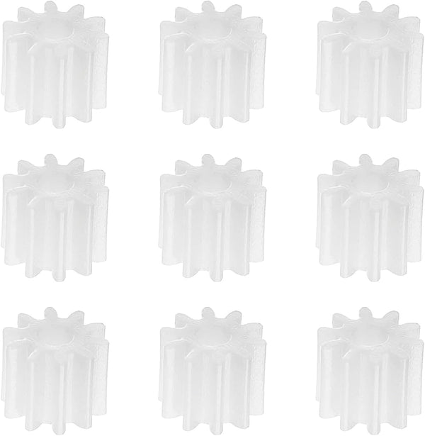 Othmro 10pcs Plastic Gears 10 Teeth Model 102A Reduction Gear Plastic Worm