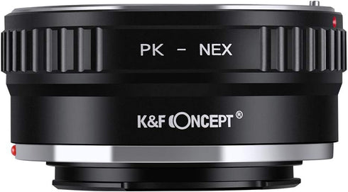 K&F Concept PK K Mount Lens Adapter for Sony NEX E-Mount, Compatible with NEX-3, NEX-5, NEX-6, NEX-7