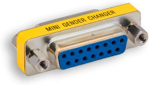 ZAGA1677FF DB15 Female to DB15 Female Mini Gender Changer