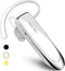 New bee V5.0 Bluetooth Earpiece, Wireless Handsfree Headset, 24 Hrs Driving, Noise Cancelling Mic, White