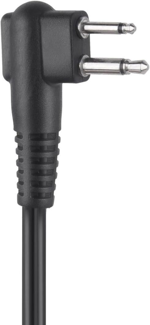 2 Pin Ear Bud in Ear Earbud Ptt Mic Earpiece, Two Way Radio Headset for Motorola Walkie Talkie CLS 1410 DLR1060 (Black,