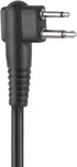 2 Pin Ear Bud in Ear Earbud Ptt Mic Earpiece, Two Way Radio Headset for Motorola Walkie Talkie CLS 1410 DLR1060 (Black,