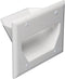 DATA COMM Electronics 3-Gang Recessed Low Voltage Cable Pass Through Wall Plate, White
