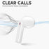 Wireless Earbuds Bluetooth Headphones, IPX5 Waterproof Noise Cancelling Headset with Deep Bass and Mic for iPhone,