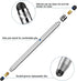 2 Pack Stylus Pens for Touch Screens, High Sensitivity Capacitive Stylus Pen with 4 Rubber Tips (Silver, Rose Gold)