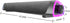 Gatuida 3D Wired Soundbar Speakers for Desktop Black Surround Sound Audio System Dual Drivers USB Powered Compatible