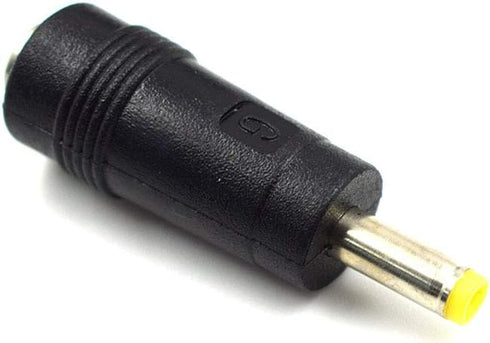 10Pcs Black Male Plug to Female Jack DC Power Connector, 4.0x1.7 mm to 5.5x2.5mm