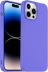 Designed for iPhone 14 Pro Max Case, Silicone Ultra Slim Shockproof Phone Case with Soft Anti-Scratch Lining, Purple