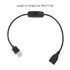 5 2 30cm/11.8in BORDSTRACT Pcs Male to Female USB Extension Cable, Pin High Speed USB Extension Cable with ON Off