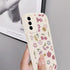 Samsung Galaxy A14 5G Case with Cute Flowers Pattern, Soft PU Leather Protective Case for Women, Pink