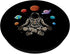 Astronaut doing yoga in the universe space galaxy yoga PopSockets Standard PopGrip