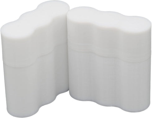 Slimline AA Battery Case, Soft Durable Material, Pack of 2 (Holds 3 Batteries)