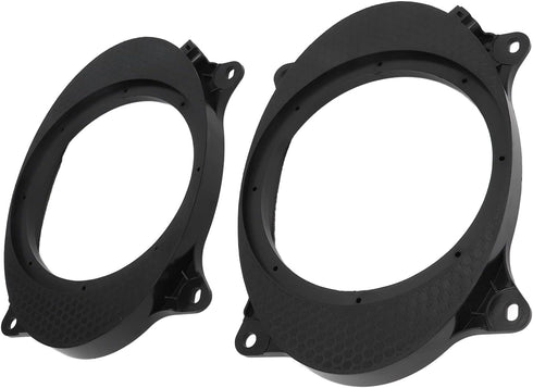 1/2 Car Speaker Adapter,6X9 Car Speakers,Ring Speaker Adapter Spacer,2pcs 6.5inch Black Speaker Adapter Bracket Ring,Speaker Adapter Spacers Bracket with 2 Wire Harness Replacement for Levin(6X9) by Tbest