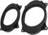 1/2 Car Speaker Adapter,6X9 Car Speakers,Ring Speaker Adapter Spacer,2pcs 6.5inch Black Speaker Adapter Bracket Ring,Speaker Adapter Spacers Bracket with 2 Wire Harness Replacement for Levin(6X9) by Tbest