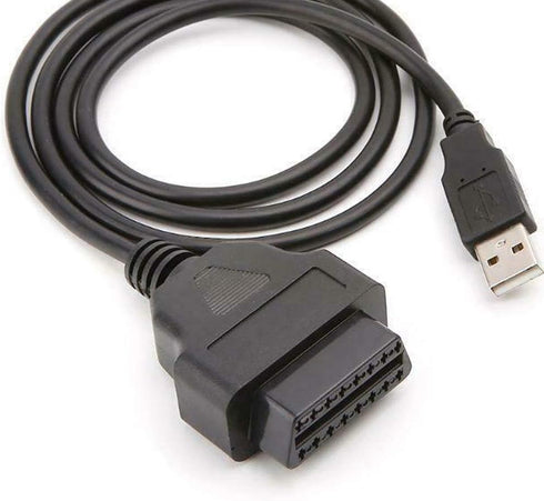 WSDMAVIS 1 16 OBD2 Pcs Pins Extension Cable to USB Female Port Charging Adapter Cables Connector for Car Extension Cord