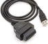 WSDMAVIS 1 16 OBD2 Pcs Pins Extension Cable to USB Female Port Charging Adapter Cables Connector for Car Extension Cord