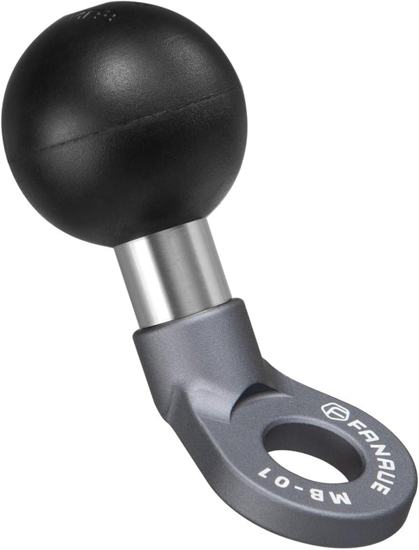 FANAUE MB-01 Angled Bolt Head Adapter Ball Base with 10mm Mounting Hole for RAM Mounts B Size