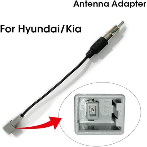 Aftermarket Car Radio Stereo Antenna Adapter for Hyundai Kia/Santa Fe/Sonata/Tucson/Veracruz Accent/Azera/Elantra
