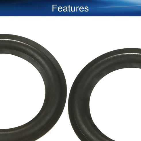 Heyiarbeit 5 Inch Speaker Foam Edge Surround Rings, Replacement Parts for Speaker Repair or DIY (4pcs)