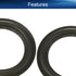 Heyiarbeit 5 Inch Speaker Foam Edge Surround Rings, Replacement Parts for Speaker Repair or DIY (4pcs)