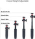 Generic 3-in-1 1/4 Mini Tripod Selfie Stick Extension Pole with Phone Clamp - Aluminum Vlogging Stand for Smartphone