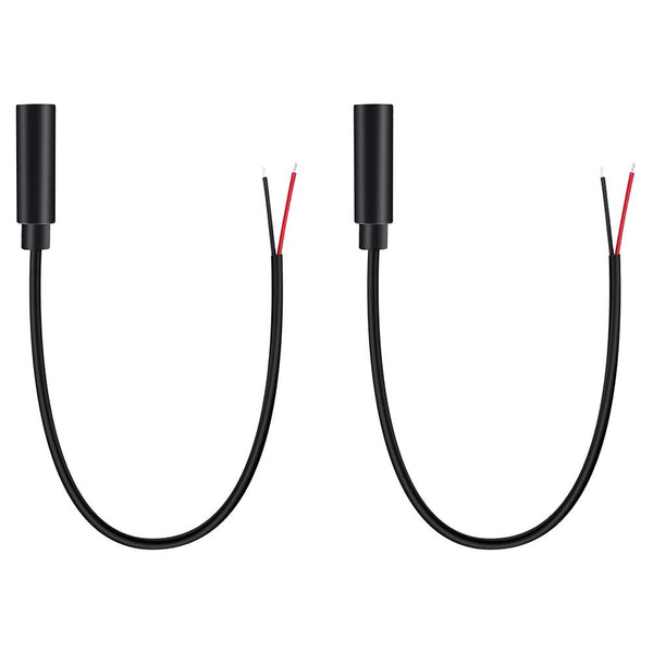 Fancasee 2 Pack Replacement 3.5mm Female Jack to Bare Wire Open End TS 2 Pole Mono Audio Cable Repair