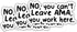 Yanashop88 (3Pcs) 3X3 No You Can't Leave AMA You Work Here - Funny Nurse & Healthcare Stickers - Stickers for Laptop