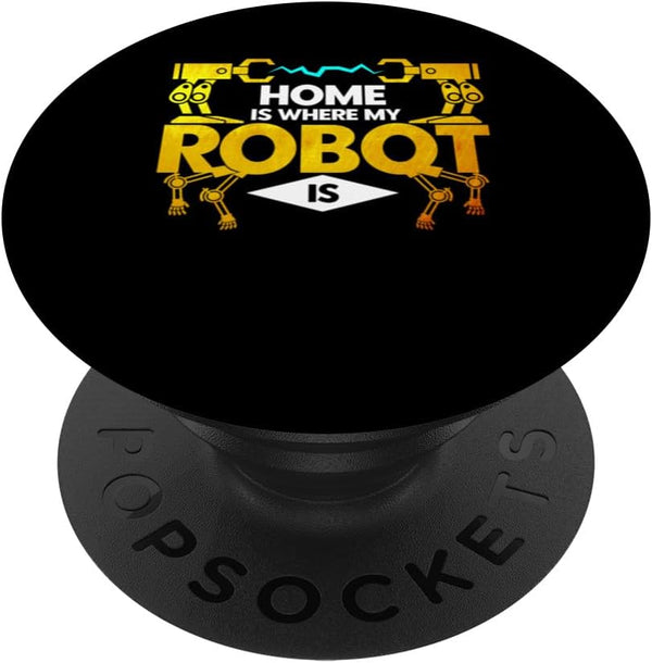 Robot Robotics Engineer Vintage Home My Robot PopSockets Standard PopGrip