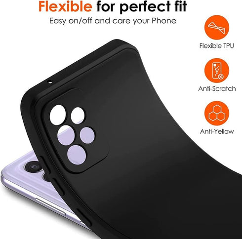 Oukitel WP30 Pro Case with 3 x Screen Protector, Black Soft Silicone Shockproof Bumper Protection Case
