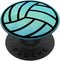 PopSockets PopGrip Volleyball Blue Watercolour: Swappable Grip for Phones & Tablets