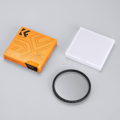 K&F Concept 82mm Variable ND2-ND400 ND Lens Filter (1-9 Stops) for Camera Lens, Adjustable Neutral Density Filter with