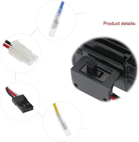 WP-1060-RTR 2S-3S 60A 1/10 Goolsky Waterproof Brushed ESC for Tamiya Traxxas Redcat HSP HPI RC Car