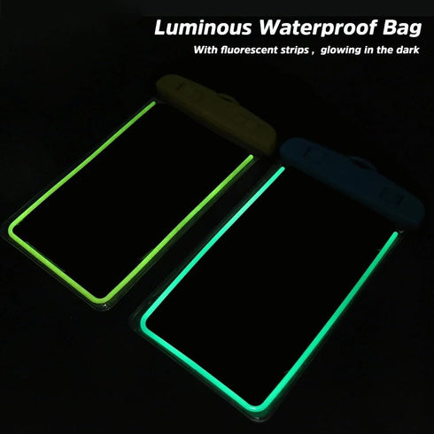 Waterproof Phone Pouches, Universal Fit, Clear, 2 Pack, Green